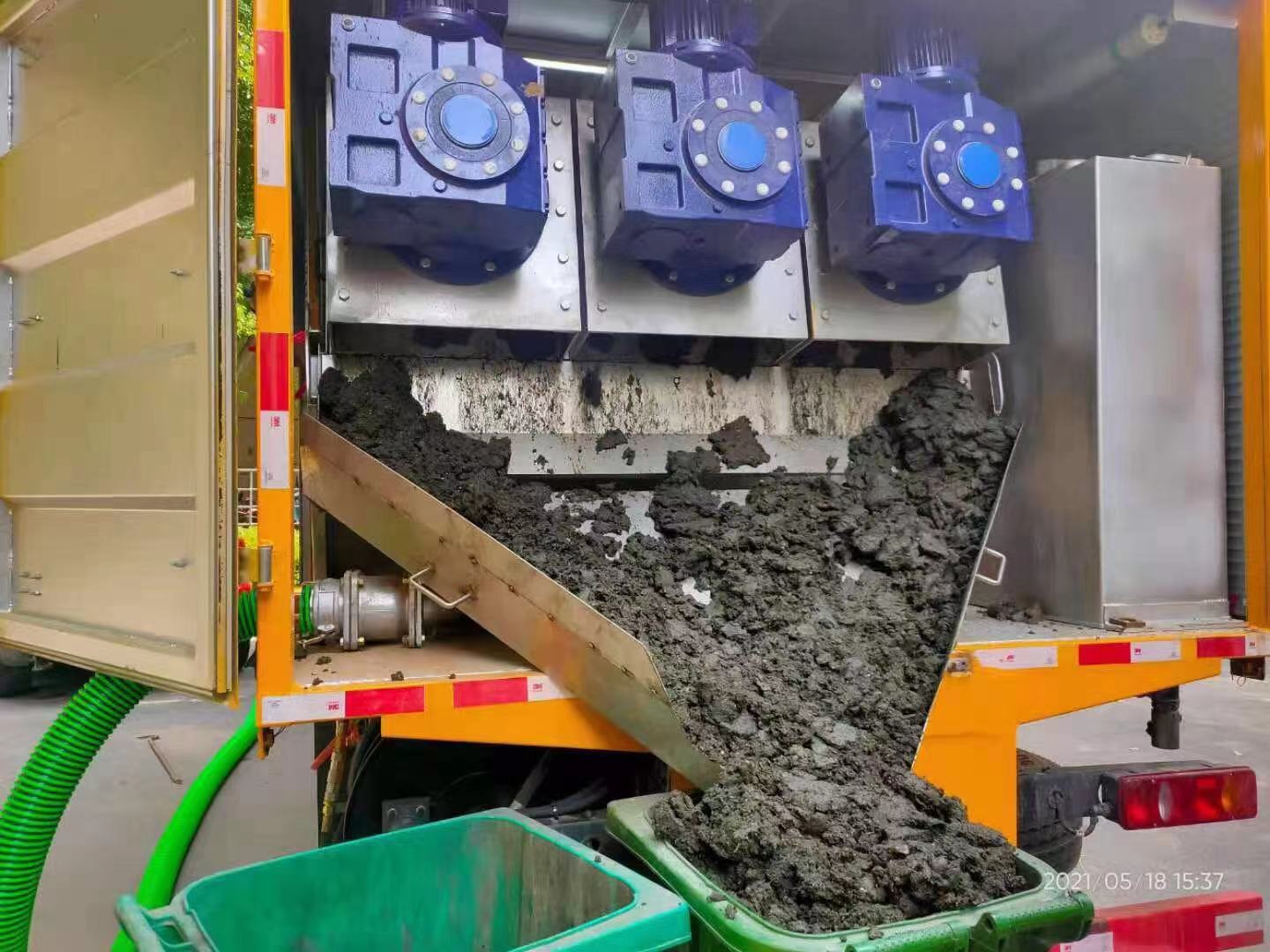 竟陵街道化粪池清掏城市维护站-泥浆净化干湿分离处理